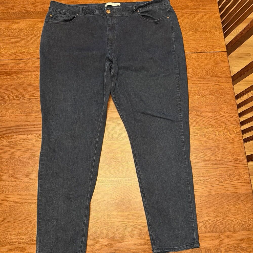Cato Jeans Women Plus Size  24W Curvy Dk Wash 5 Pocket Straight Leg